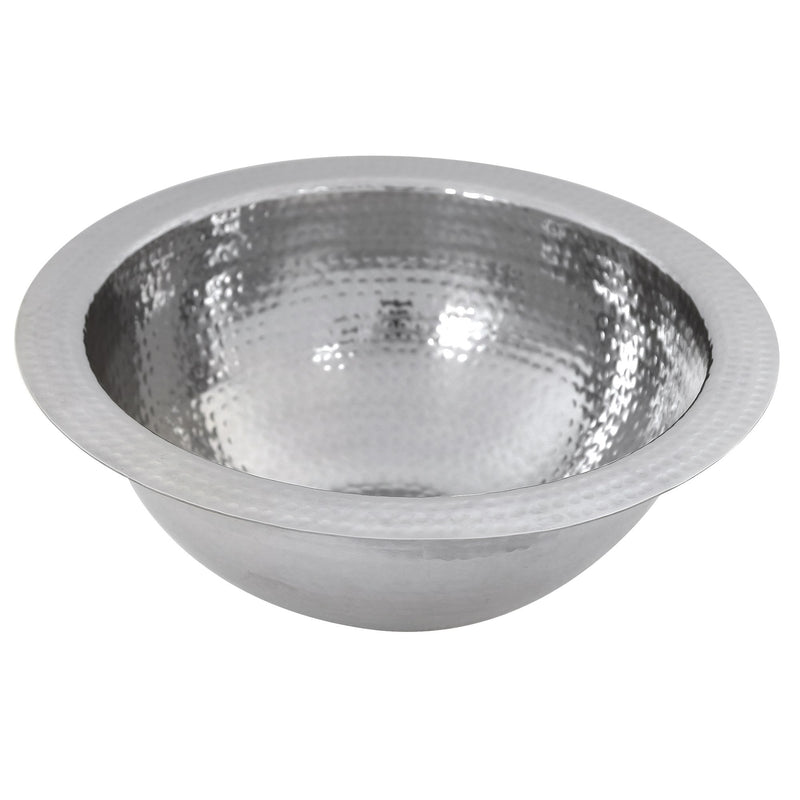 Nantucket Sinks ROS 13 Inch Hand Hammered Stailess Steel Round Bar Sink - view 3