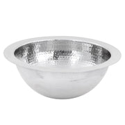 Nantucket Sinks ROS 13 Inch Hand Hammered Stailess Steel Round Bar Sink - view 4