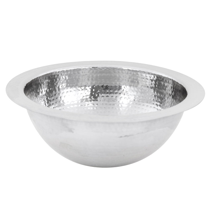 Nantucket Sinks ROS 13 Inch Hand Hammered Stailess Steel Round Bar Sink - view 4
