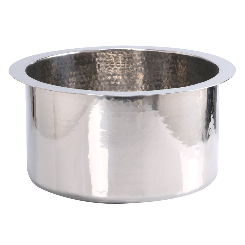 Nantucket Sinks RS15-SS 15-Inch Hand Hammered Round Stainless Steel Bar Sink - view 3