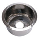 Nantucket Sinks RS15-SS 15-Inch Hand Hammered Round Stainless Steel Bar Sink