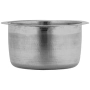 Nantucket Sinks RS15-SSMF 15-Inch Hand Hammered Round Stainless Steel Bar Sink Satin Matte Finish - view 4