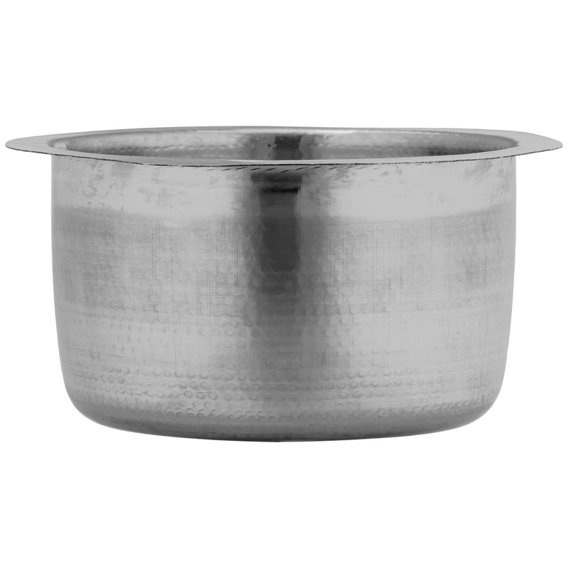Nantucket Sinks RS15-SSMF 15-Inch Hand Hammered Round Stainless Steel Bar Sink Satin Matte Finish - view 4