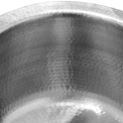 Nantucket Sinks RS15-SSMF 15-Inch Hand Hammered Round Stainless Steel Bar Sink Satin Matte Finish - view 5