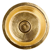 Nantucket Sinks RS15-UB 15-Inch Hand Hammered Round Brass Bar Sink - view 2