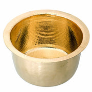 Nantucket Sinks RS15-UB 15-Inch Hand Hammered Round Brass Bar Sink - view 4