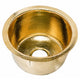 Nantucket Sinks RS15-UB 15-Inch Hand Hammered Round Brass Bar Sink