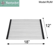 Nantucket Sinks Stainless Steel Roll Up Kitchen Mat - RUM - view 4