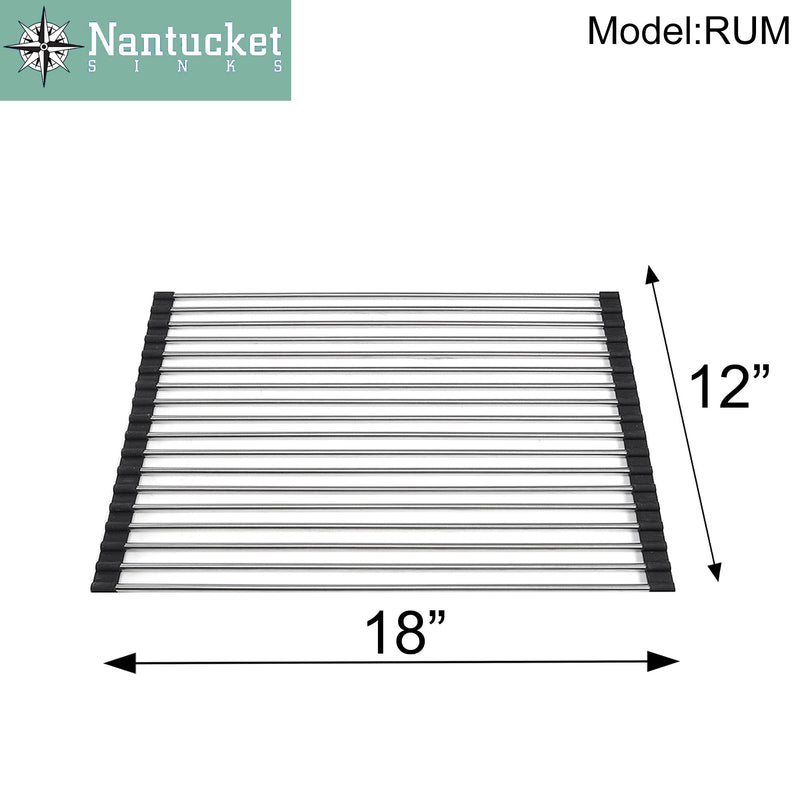 Nantucket Sinks Stainless Steel Roll Up Kitchen Mat - RUM - view 4
