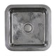 Nantucket Sinks SQRS-7 16.5 Inch Square Hammered Stainless Bar Sink