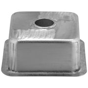 Nantucket Sinks SQRS-7MF 16.5 Inch Square Hammered Satin Matte Finish Stainless Bar Sink - view 6