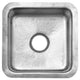 Nantucket Sinks SQRS-7MF 16.5 Inch Square Hammered Satin Matte Finish Stainless Bar Sink
