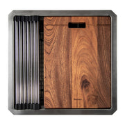 Nantucket Sinks SR-PS-1919-16 Pro Series Prep-Station Single Bowl Undermount Stainless Steel Entertainment Sink
