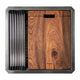 Nantucket Sinks SR-PS-1919-16 Pro Series Prep-Station Single Bowl Undermount Stainless Steel Entertainment Sink