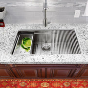 Nantucket Sinks SR-PS-3220-16 - 32 Inch Professional Prep Station Small Radius Undermount Stainless Kitchen Sink with Accessories - view 4