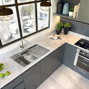 Nantucket Sinks SR-PS-3220-16 Small Radius Pro Series Prep Station Single Bowl Undermount Stainless Steel Kitchen Sink with Compatible Accessories SR-PS-3220-OSD - view 5
