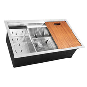 Nantucket Sinks SR-PS2-2818-16 - 28 Inch Pro Series Prep-Station Single Bowl Undermount Stainless Steel Kitchen Sink with Included Accessories - view 2