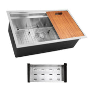 Nantucket Sinks SR-PS2-2818-16 - 28 Inch Pro Series Prep-Station Single Bowl Undermount Stainless Steel Kitchen Sink with Included Accessories - view 3