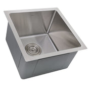 Nantucket Sinks SR1515 - 15 Inch Pro Series Square Undermount Small Radius Stainless Steel Bar/Prep Sink - view 2