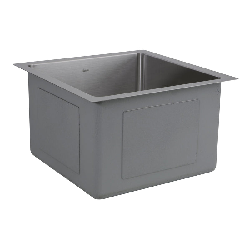 Nantucket Sinks SR1515 - 15 Inch Pro Series Square Undermount Small Radius Stainless Steel Bar/Prep Sink - view 3