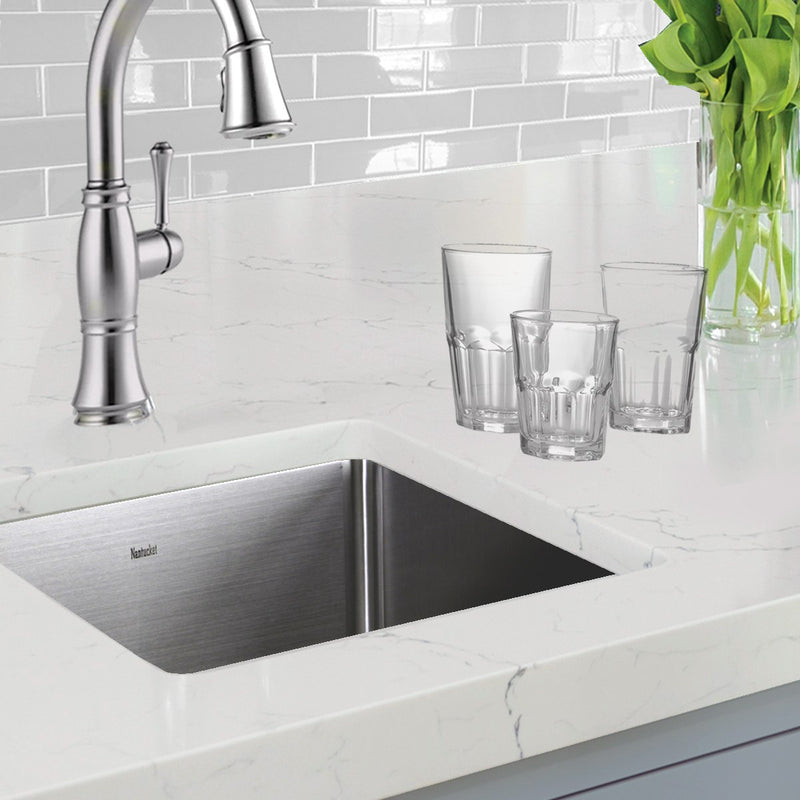 Nantucket Sinks SR1515 - 15 Inch Pro Series Square Undermount Small Radius Stainless Steel Bar/Prep Sink - view 4