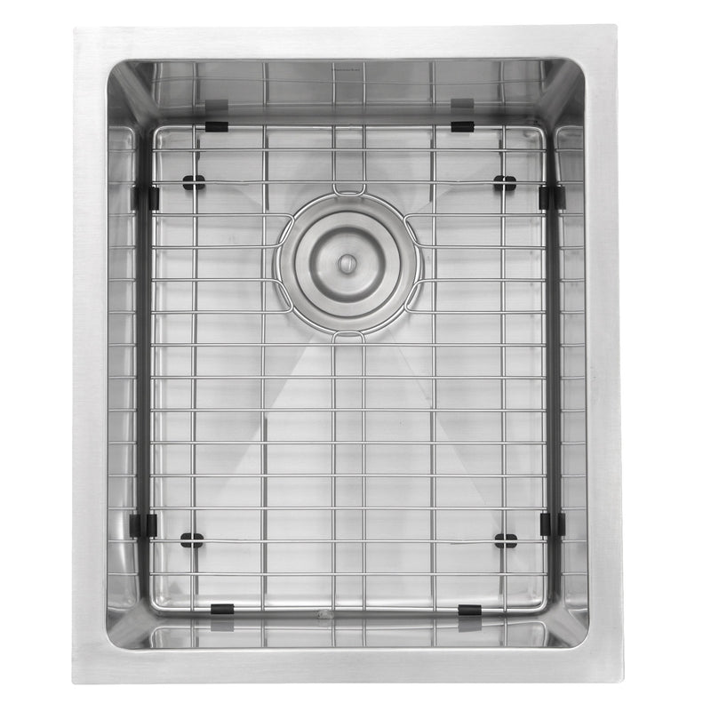 Nantucket Sinks SR1815 - 15 Inch Pro Series Rectangle Undermount Small Radius Stainless Steel Bar/Prep Sink - view 2