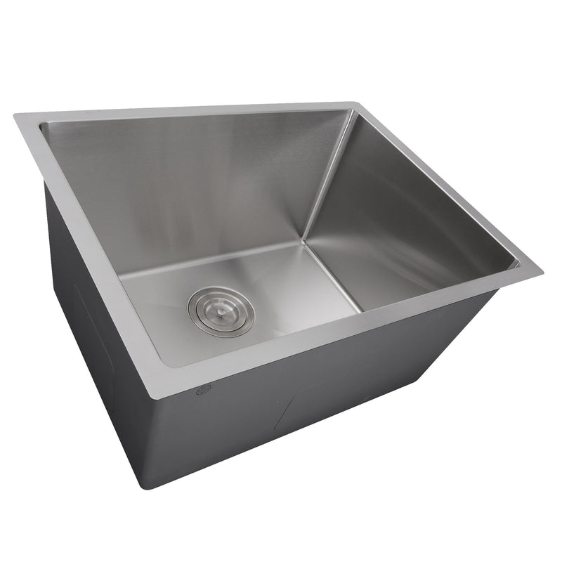 Nantucket Sinks Pro Series 23 inch Undermount Small Radius Corners Stainless Steel Utility/Laundry Sink SR2318-12-16 - view 2