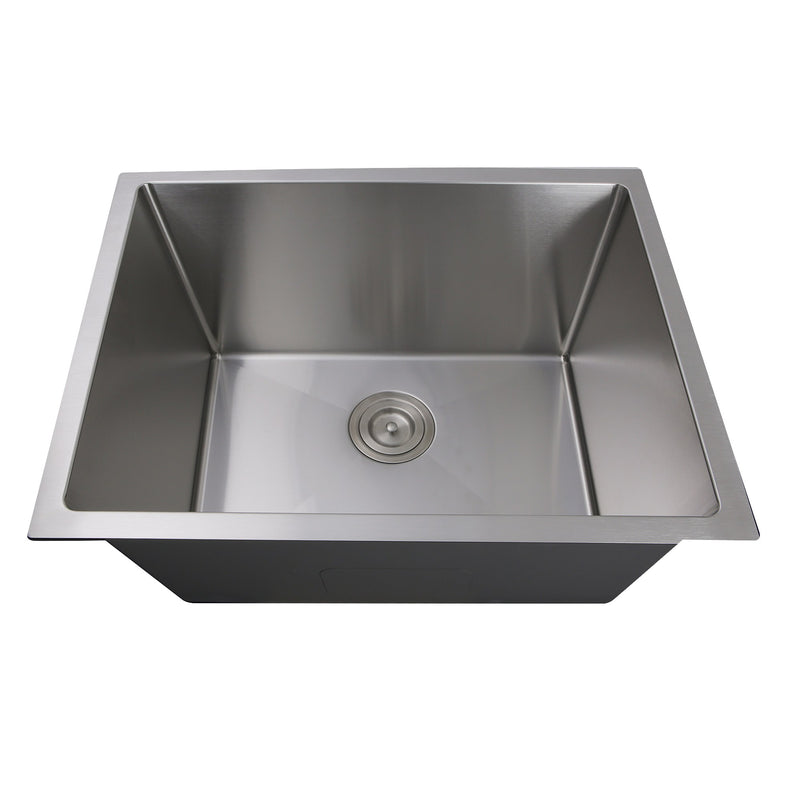 Nantucket Sinks Pro Series 23 inch Undermount Small Radius Corners Stainless Steel Utility/Laundry Sink SR2318-12-16 - view 3
