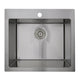 Nantucket Sinks 25" Pro Series Rectangle Topmount Small Radius Corners Stainless Steel Laundry Sink SR2522-12-16