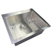 Nantucket Sinks SR2522-16 Pro Series Small Radius Topmount Single Hole Stainless Steel Drop In Kitchen Sink , 16 Gauge - view 2