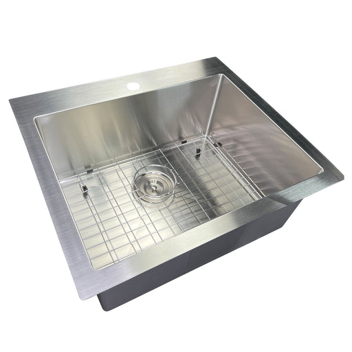 Nantucket Sinks SR2522-16 Pro Series Small Radius Topmount Single Hole Stainless Steel Drop In Kitchen Sink , 16 Gauge - view 2