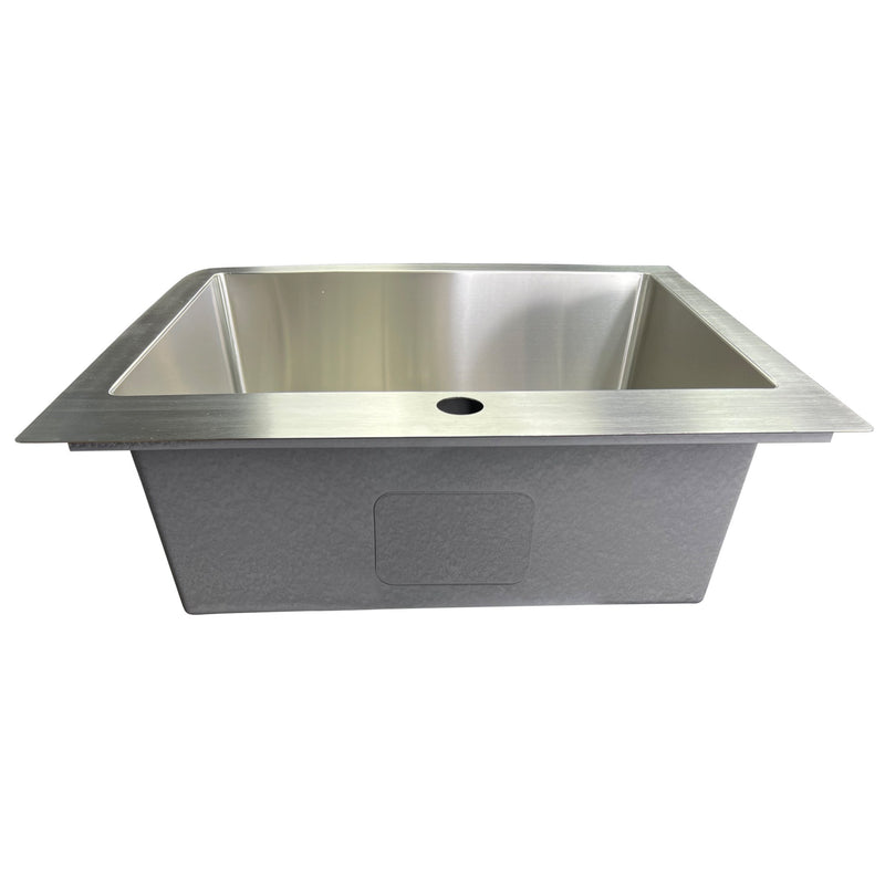 Nantucket Sinks SR2522-16 Pro Series Small Radius Topmount Single Hole Stainless Steel Drop In Kitchen Sink , 16 Gauge - view 4