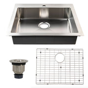Nantucket Sinks SR2522-5.5-16 Pro Series Small Radius Topmount Single Hole Stainless Steel ADA Kitchen Sink - view 2