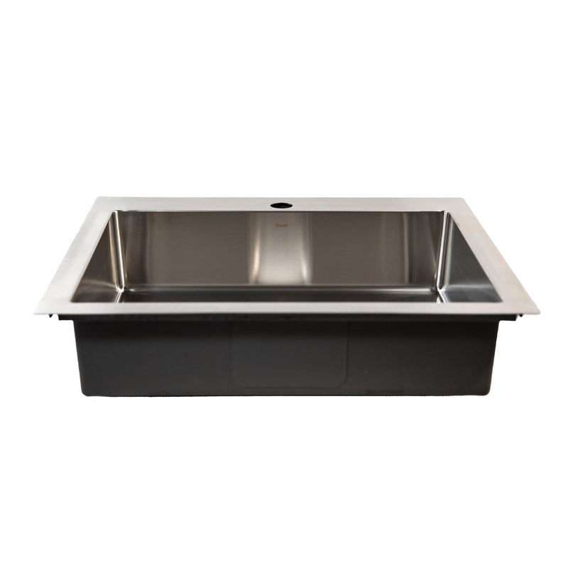 Nantucket Sinks SR2522-5.5-16 Pro Series Small Radius Topmount Single Hole Stainless Steel ADA Kitchen Sink - view 5
