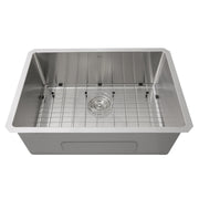 Nantucket Sinks SR2818 - Pro Series Rectangle Single Bowl Undermount Small Radius Corners Stainless Steel Kitchen Sink, 16 Gauge SR2818-16 - view 4