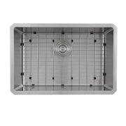 Nantucket Sinks SR2818 - Pro Series Rectangle Single Bowl Undermount Small Radius Corners Stainless Steel Kitchen Sink, 16 Gauge SR2818-16