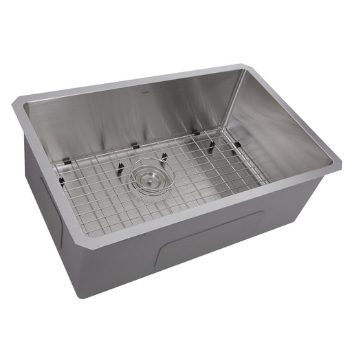 Nantucket Sinks SR3018 - Pro Series Rectangle Single Bowl Undermount Small Radius Corners Stainless Steel Kitchen Sink, 16 Gauge - view 2