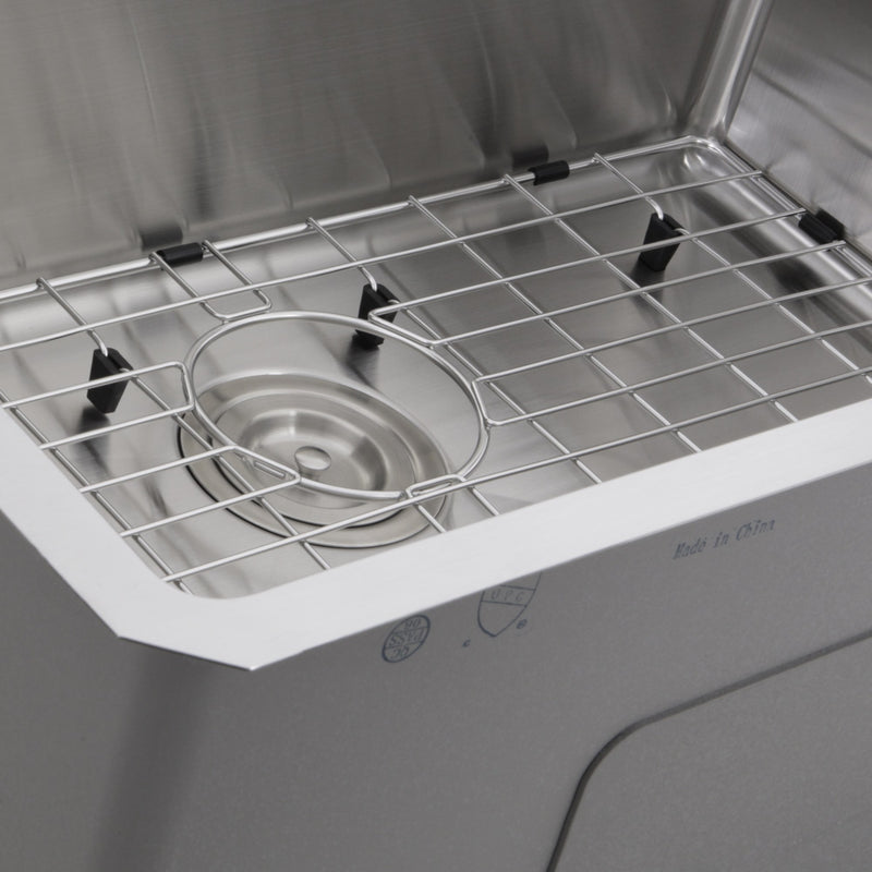 Nantucket Sinks SR3018 - Pro Series Rectangle Single Bowl Undermount Small Radius Corners Stainless Steel Kitchen Sink, 16 Gauge - view 3