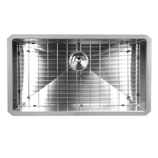 Nantucket Sinks SR3218-16 - 32 Inch Pro Series Large Rectangle Single Bowl Undermount Small Radius Corners Stainless Steel Kitchen Sink - view 2
