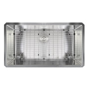 Nantucket Sinks SR3219-16 - 32 Inch Pro Series Large Rectangle Single Bowl Undermount Small Radius Stainless Steel Kitchen Sink