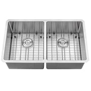 Nantucket Sinks SR3219-DE-16 Double Equal Small Radius Undermount Stainless Sink - view 2