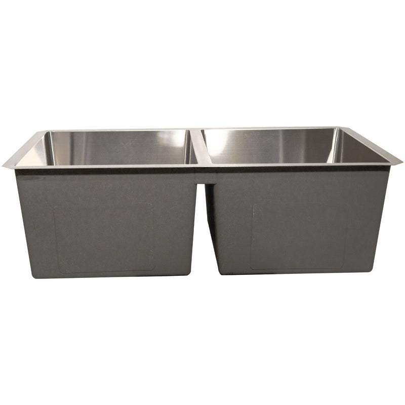 Nantucket Sinks SR3219-DE-16 Double Equal Small Radius Undermount Stainless Sink - view 4