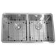 Nantucket Sinks SR3219-DE-16 Double Equal Small Radius Undermount Stainless Sink