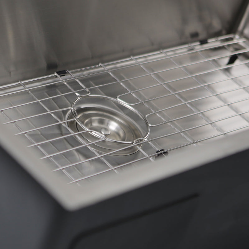 Nantucket Sinks SR3618-16 - 36 Inch Pro Series Oversized Large Rectangle Single Bowl Undermount Small Radius Corners Stainless Steel Kitchen Sink. - view 3