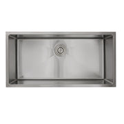 Nantucket Sinks SR3618-16 - 36 Inch Pro Series Oversized Large Rectangle Single Bowl Undermount Small Radius Corners Stainless Steel Kitchen Sink. - view 5