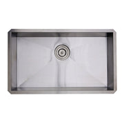 Nantucket Sinks 30-inch Single Bowl Zero Radius ADA Stainless Steel Kitchen Sink SS-PRO-ZR3018-5.5 - view 5