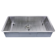 Nantucket Sinks 30-inch Single Bowl Zero Radius ADA Stainless Steel Kitchen Sink SS-PRO-ZR3018-5.5