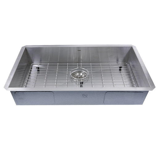 Nantucket Sinks 30-inch Single Bowl Zero Radius ADA Stainless Steel Kitchen Sink SS-PRO-ZR3018-5.5