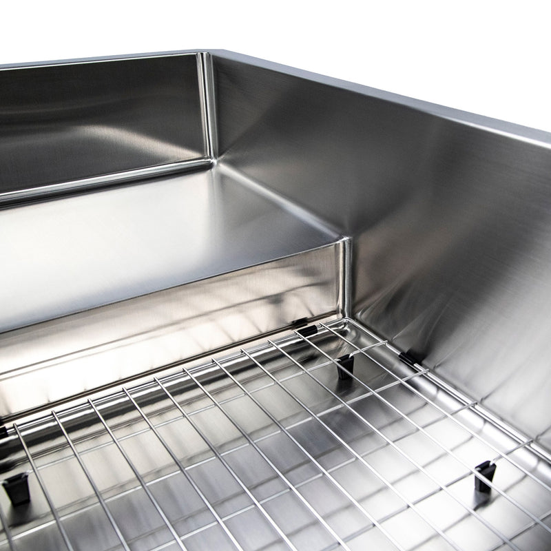 Nantucket Sinks STEPPE3918 Pro Series Undermount Stainless Steel Kitchen Sink with Compatible Accessories - view 3