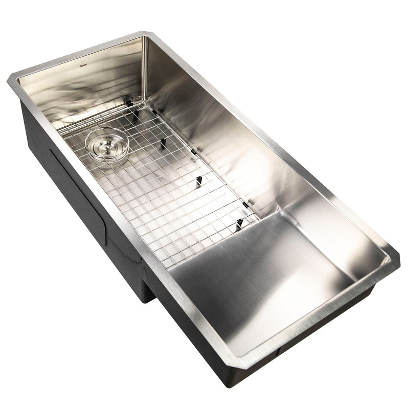 Nantucket Sinks STEPPE3918 Pro Series Undermount Stainless Steel Kitchen Sink with Compatible Accessories - view 5